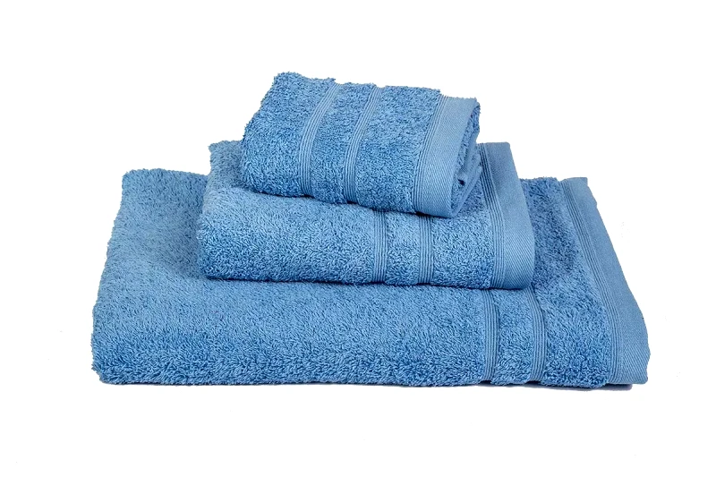 ΚΟΜΒΟΣ Σετ Πετσέτες 3 τμχ ΚΟΜΒΟΣ Πεννιέ 500γρ/μ2 Σιέλ (40x60- 50x90- 75x145)