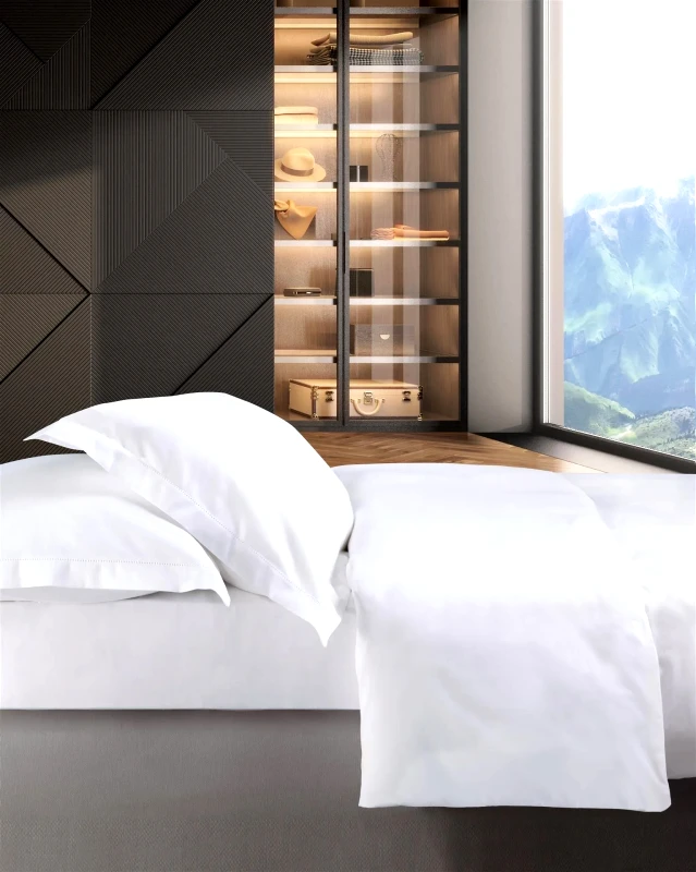 Makis Tselios Σετ Παπλωματοθήκη Υπέρδιπλη 3 Τεμαχίων Makis Tselios Genova White3 220Χ240