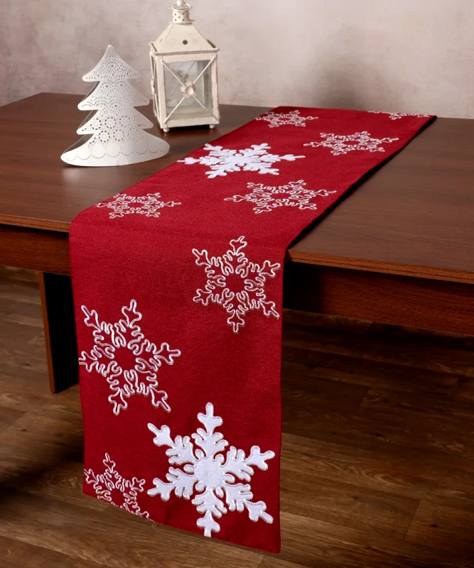 Silk Fashion Χριστουγεννιάτικο Runner Silk Fashion NW348 Κόκκινη 35x170