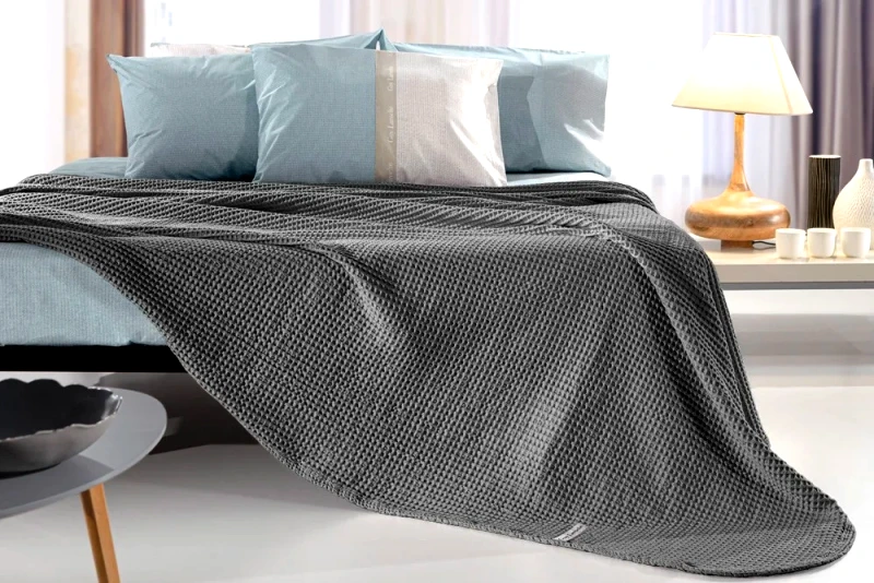 Guy Laroche Κουβέρτα Πικέ Μονή Guy Laroche Eternity Anthracite 160x240