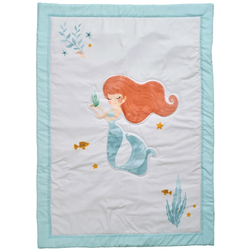 DAS BABY Κουβερλί Das Baby Fun 4876 Λιλά- Μέντα- Ροζ 110x150