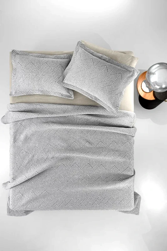 Guy Laroche Κουβέρτα Υπέρδιπλη Guy Laroche Tetris Anthracite 245x260