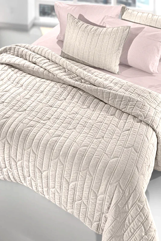 Guy Laroche Σετ Κουβερλί Ημίδιπλο 2 Τεμαχίων Guy Laroche Aurora Natural 180x240