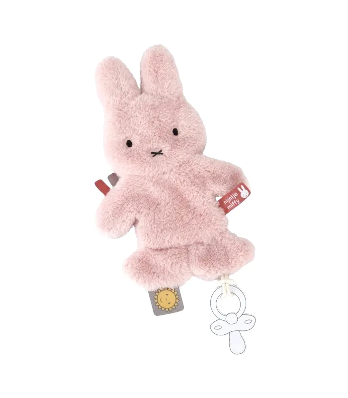 Miffy Πανάκι Παρηγοριάς με Κλιπ Πιπίλας Miffy Fluffy Ροζ