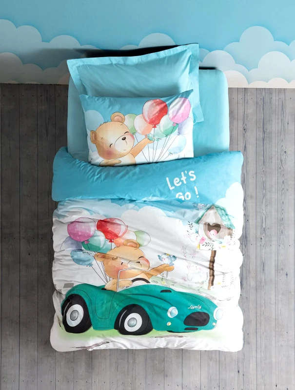 MADI Σετ Παιδικό Κουβερλί Μονό 2 Τεμαχίων Madi Lets Go 170x240