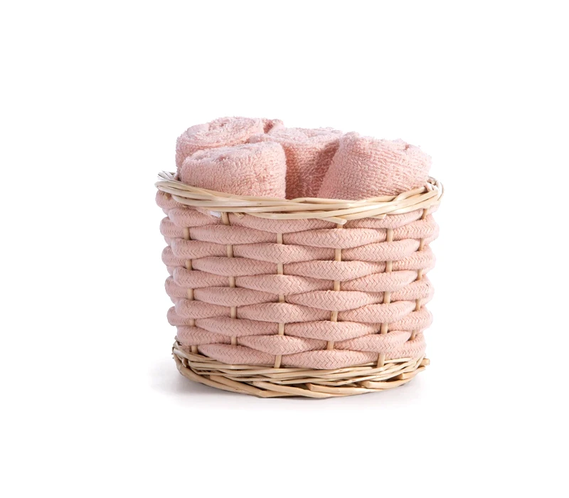 Nef - Nef Καλαθάκι Με Λαβέτες 5 Τεμαχίων Nef-Nef Borra Peach 30x30