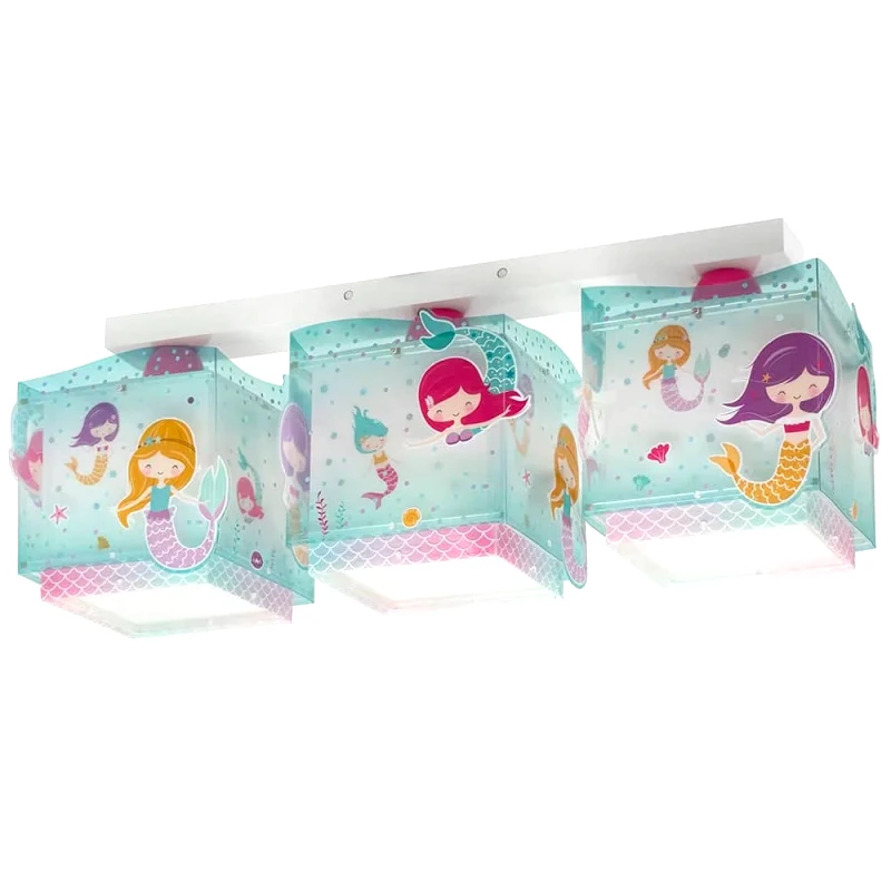 Ango Παιδικό Φωτιστικό Οροφής Τρίφωτο Ango Mermaids 63443