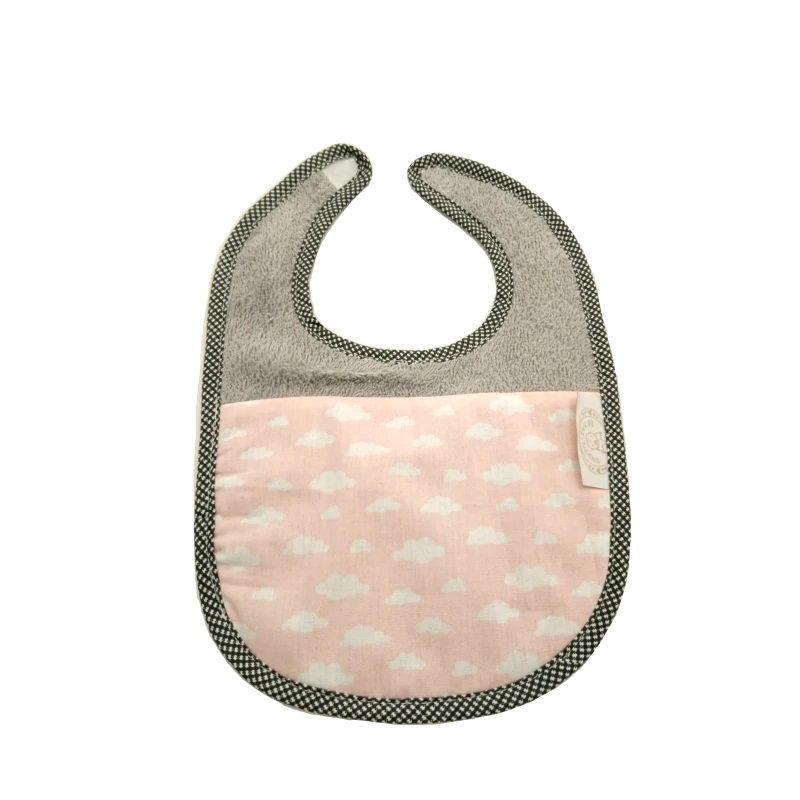 Ninna Nanna Σαλιάρα Ninna Nanna Ροζ Συννεφάκια 21x30