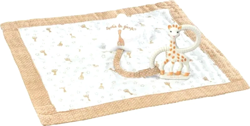 Sophie La Girafe Πανάκι Παρηγοριάς με Κλιπ Πιπίλας & Μασητικό Δακτύλιο Sophie La Girafe S220130