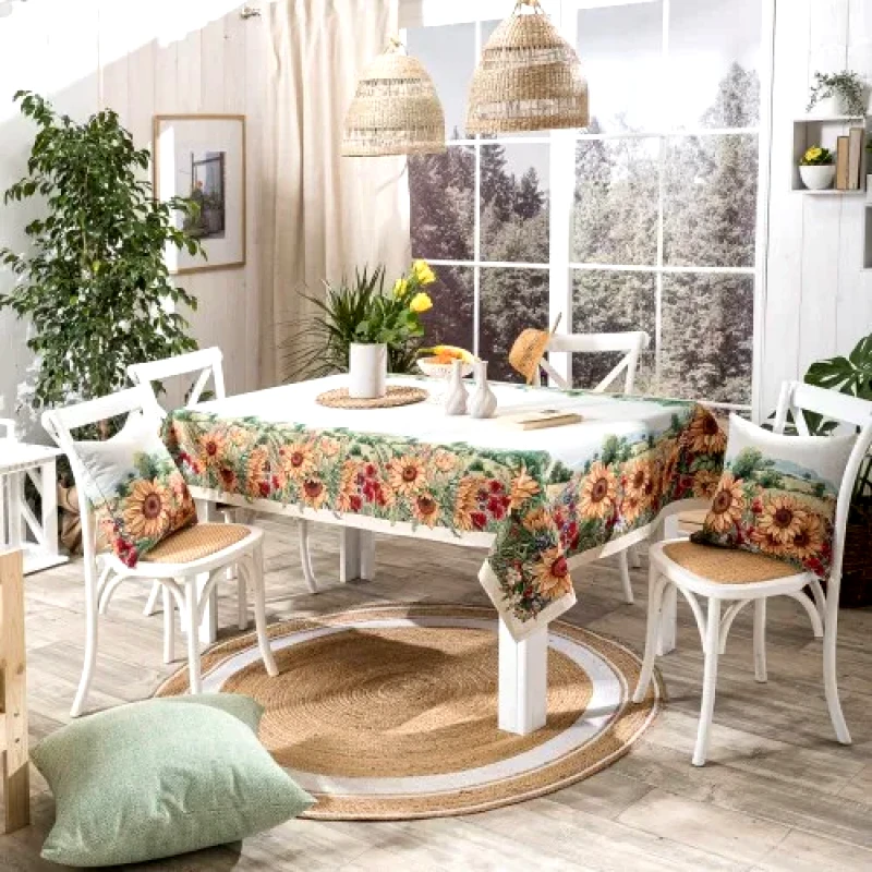 Teoran Τραπεζομάντηλο Teoran Sunflower - 140x180cm
