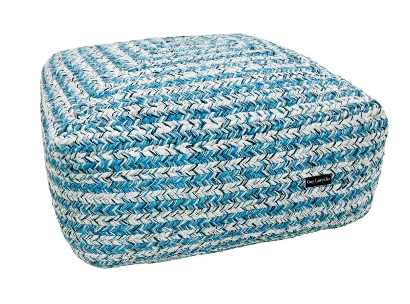 Guy Laroche Πουφ Guy Laroche Tonical Blue Boho 50x50x25