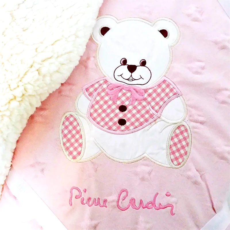 Pierre Cardin Κουβέρτα Fleece/Sherpa Αγκαλιας 80X110 Pierre Cardin Teddy Pink