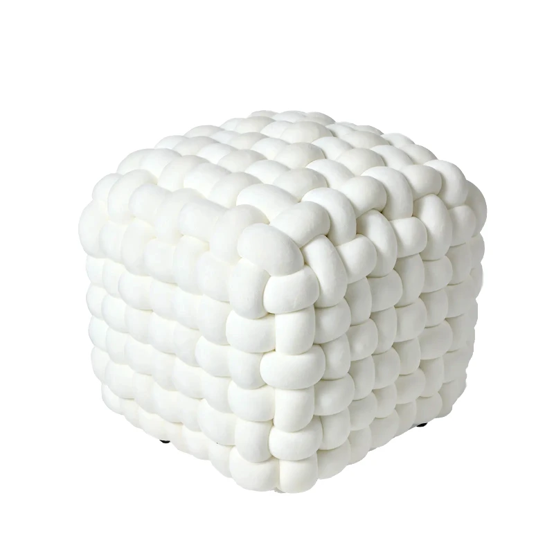 Das Home Πουφ Das Home 2275 White 43x43x40