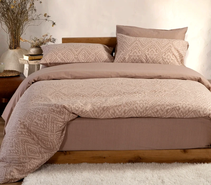 Nef - Nef Σετ Σεντόνια Υπέρδιπλα 4 Τεμαχίων Nef-Nef Orion Beige 240x270