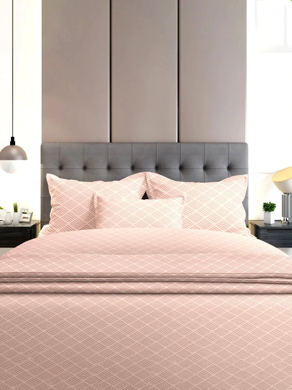 Sunshine Home Σετ Σεντόνια Φανελένια Sunshine Home 2048 Pink Μονά 160x260