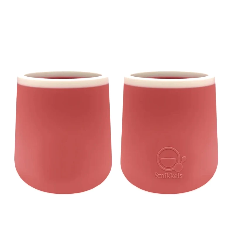 Smikkels Ποτηράκια Σιλικόνης Σετ 2 Τεμ. - 175 ml Ροζ - Smikkels