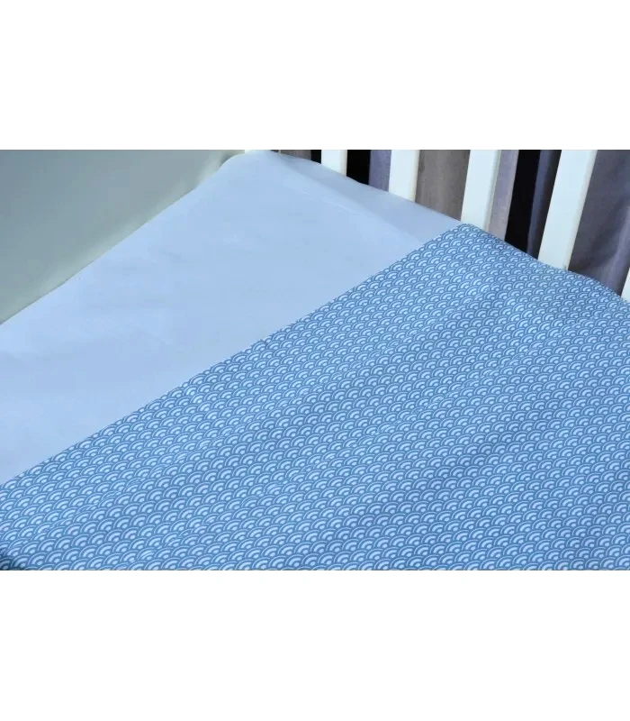 Baby Oliver Baby Oliver Des -146 Σεντόνια Λίκνου Σετ 2Τ -75X110-100% Βαμβάκι Πετρόλ