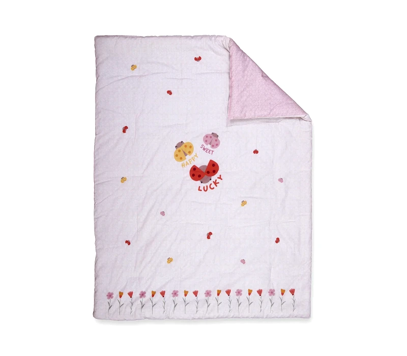 Nef - Nef Βρεφικό Κουβερλί Nef-Nef Lady Bug Ecru 110x140