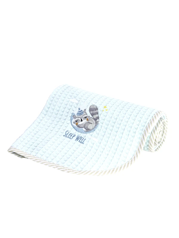 Nima Κουβέρτα Πικέ Λίκνου Nima Sleepy Racoon 80x110