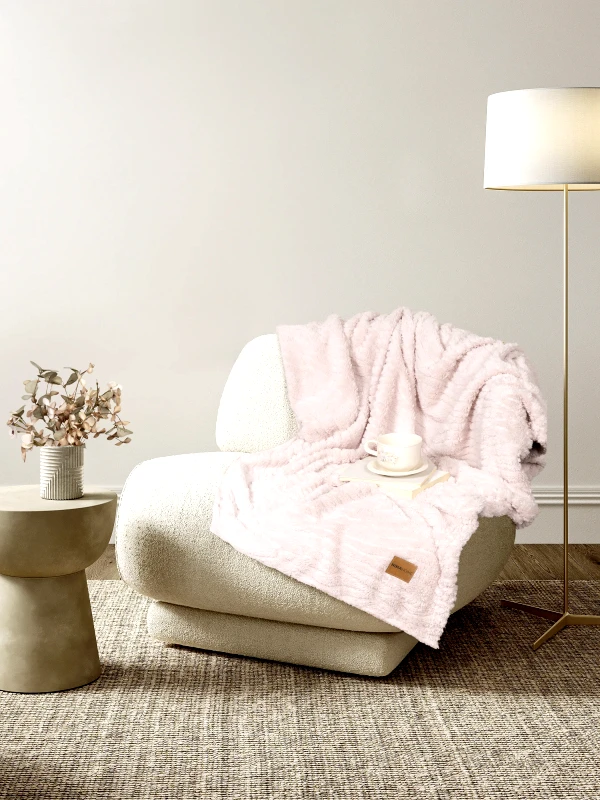 Nima Κουβέρτα Καναπέ Nima Serenus Nude Pink 130x170