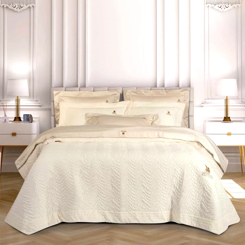Greenwich Polo Club Κουβερλί King Size Greenwich Polo Club 2352 Ecru 240x250