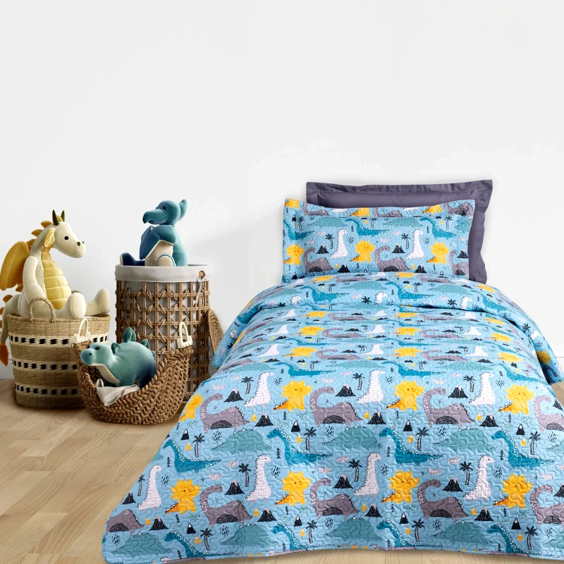 DAS KIDS Παιδικό Κουβερλί Μονό Das Home 4928 Blue- Grey 160x240