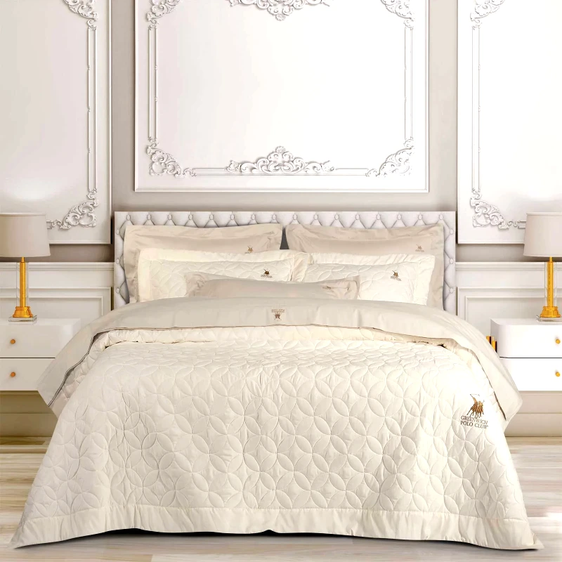 Greenwich Polo Club Κουβερλί King Size Greenwich Polo Club 2358 Ecru 240x250