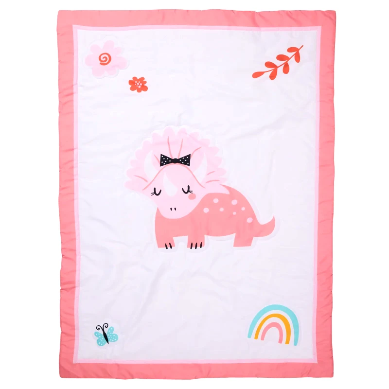 DAS BABY Κουβερλί Κούνιας Das Baby 4936 Pink- White 110x150