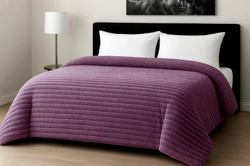 Le Blanc Κουβερτοπάπλωμα Le Blanc Flannel Comfort Σούπερ Υπέρδιπλο 260x240 700gsm RIB Lila