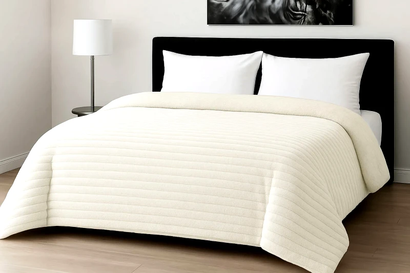 Le Blanc Κουβερτοπάπλωμα Le Blanc Flannel Comfort Σούπερ Υπέρδιπλο 260x240 700gsm RIB Ivory