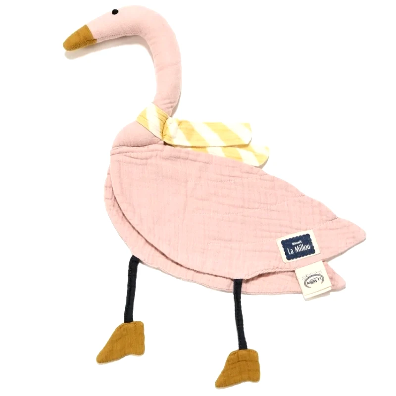 La Millou Πανάκι Ύπνου Και Αγκαλιάς La Millou Dou Dou Μουσελίνας Pink Swan