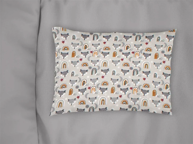Dimcol Βρεφική Μαξιλαροθήκη Dimcol Fox 527 35x45 Grey