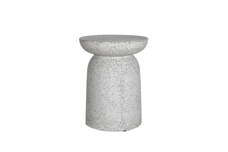 SOULWORKS Σκαμπό Rieti Terazzo Grey Black (35x35x45) Soulworks 0800007