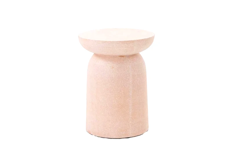 SOULWORKS Σκαμπό Rieti Terazzo Pink White (35x35x45) Soulworks 0800008