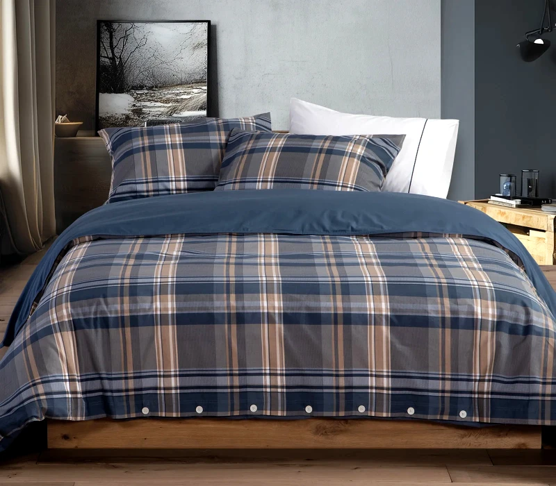 Nef - Nef Σετ Σεντόνια Διπλά 4 Τεμαχίων Nef-Nef Nau Surface Denim 200x270