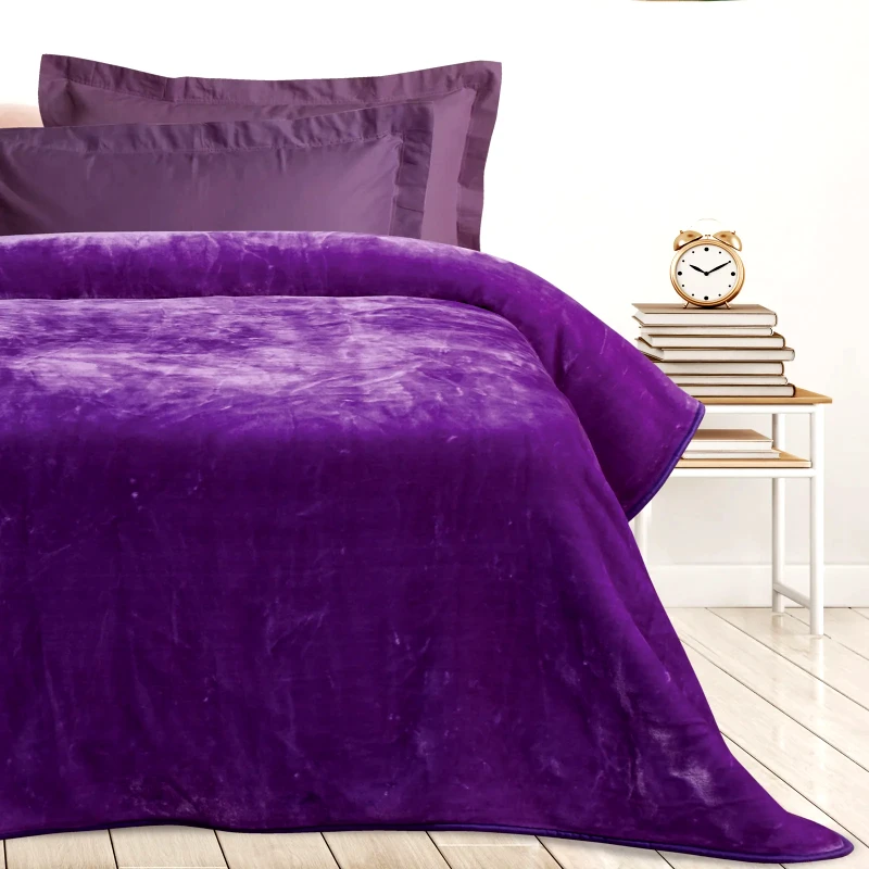 Das Home Παιδική Κουβέρτα Βελουτέ Μονή Das Kids 0296 Purple 160x220