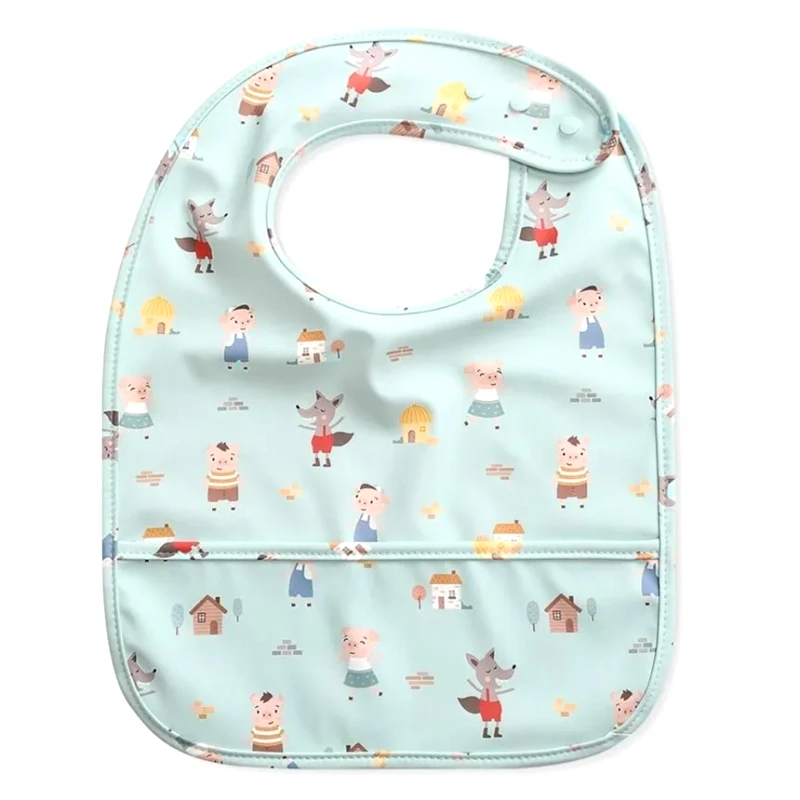 TUTETE Αδιάβροχη Σαλιάρα με τσέπη 3 Little Pigs - Tutete