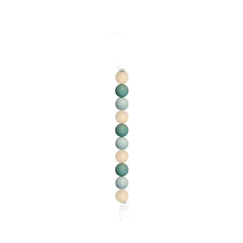 Nattou Κλιπ Πιπίλας-Μασητικό Nattou Silicon Πράσινο-Μπεζ N876490