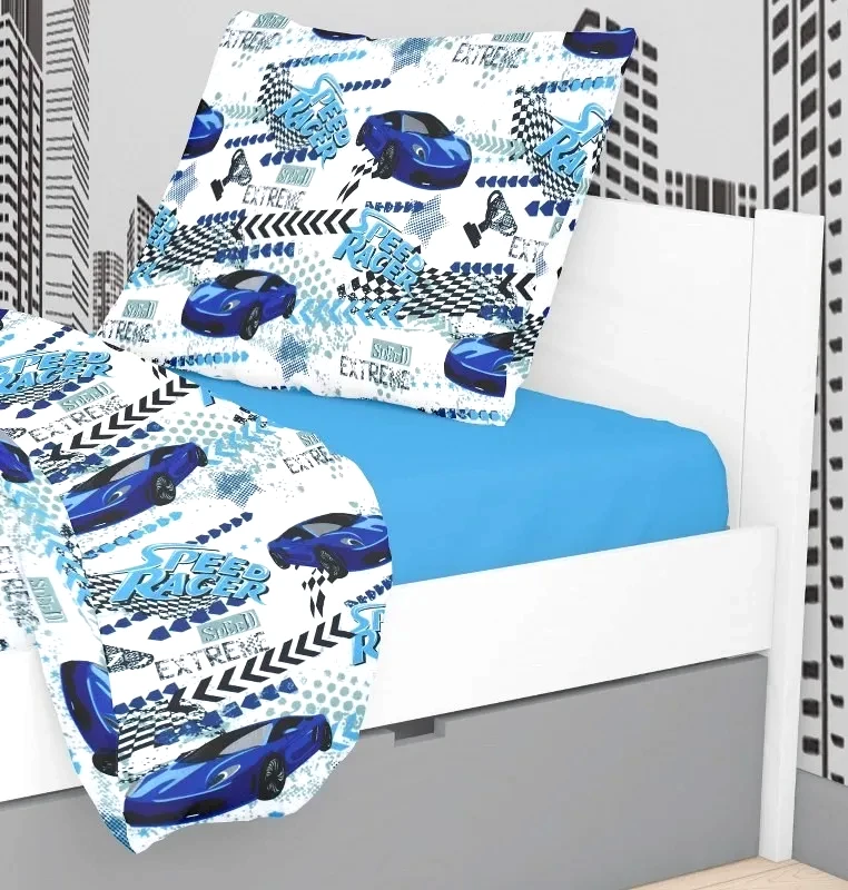 Dimcol Μαξιλαροθήκη Dimcol Speed Racer 291 Rotary Print 50x70