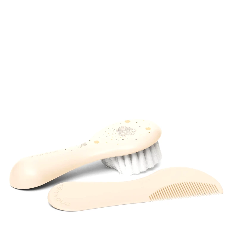 Suavinex Σετ βούρτσα &amp χτένα Beige Suavinex