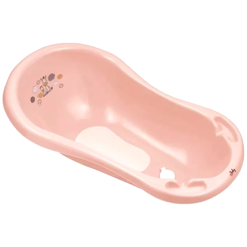 Maltex Μπάνιο 84cm με Αντιολισθητική Επίστρωση και Τάπα Ζέμπρα Ροζ-Maltex
