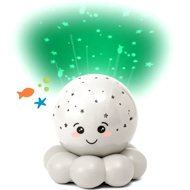 Nattou Προβολέας Αστεριών Cloud B Χταποδάκι Γκρι CLO-1100-GY