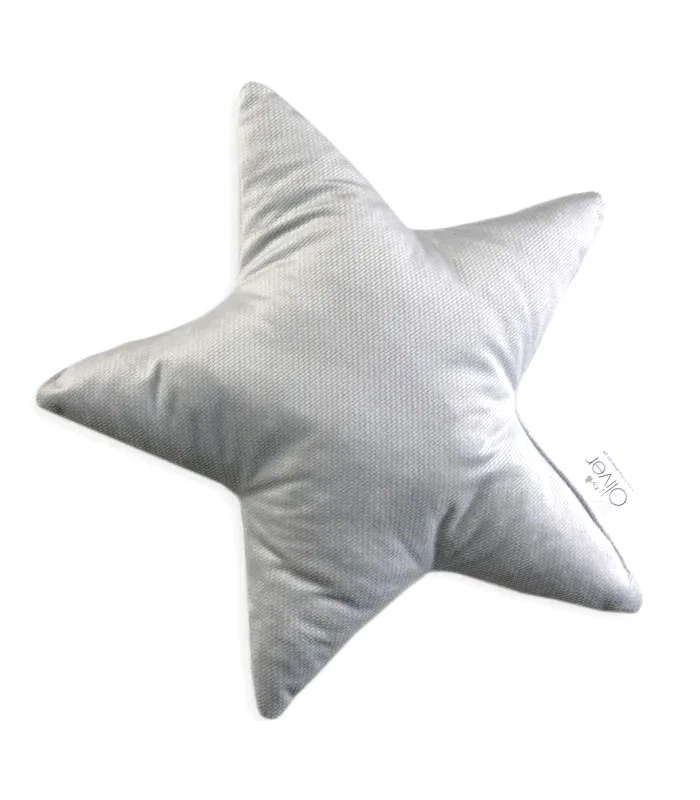 Oliver Baby Baby Oliver Μαξιλάρι Διακ/Κο Αστέρι Βελουτέ Γκρι 37X37