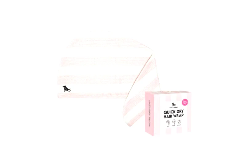 Dock & Bay Πετσέτα Μαλλιών Dock & Bay Με Πικέ Ύφανση Primrose Pink 26x63 5060668838266