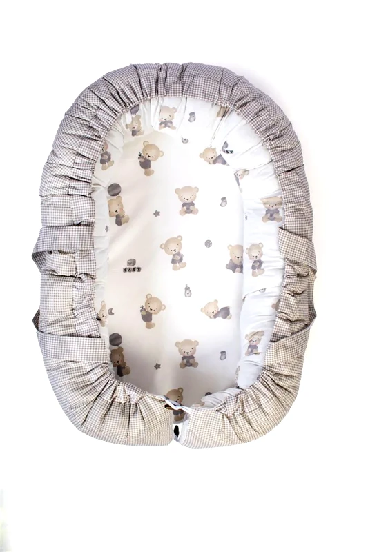 Dimcol Φωλιά Ύπνου Dimcol Bear's Nest 05 85x60x15 White-Grey