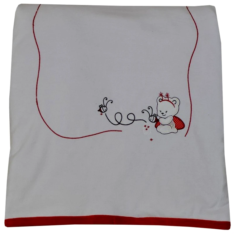 PoliHome Κουβέρτα βελουτέ Bebe Stars Red Bee