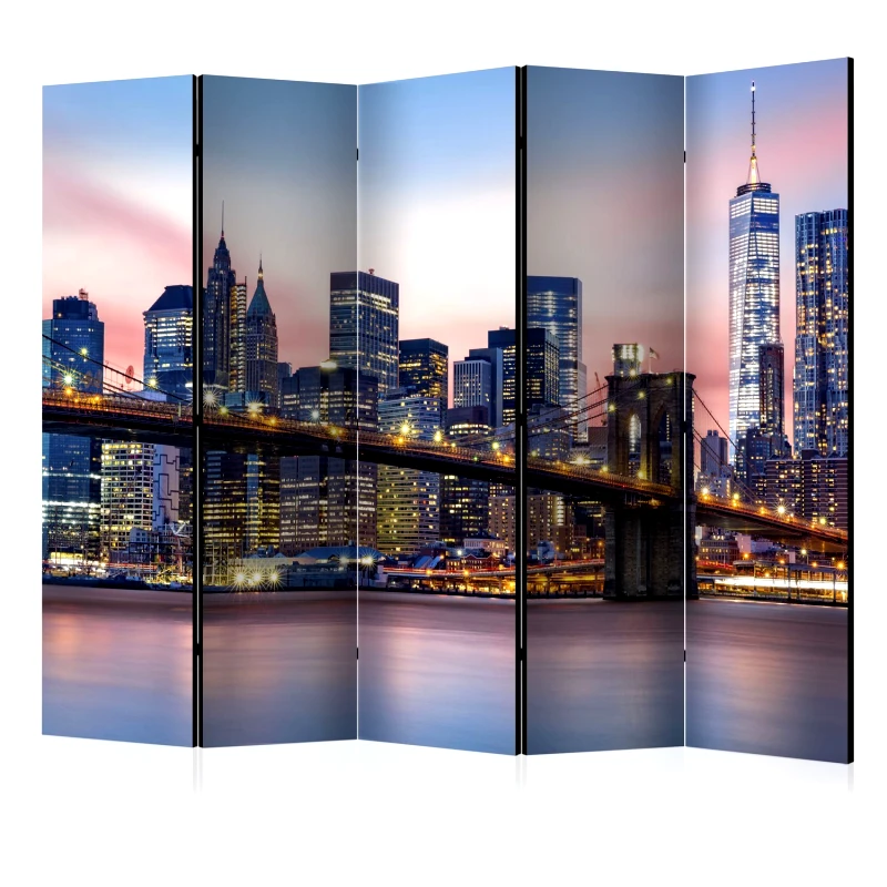 PoliHome Διαχωριστικό με 5 τμήματα - City of Dreams II [Room Dividers] 225x172
