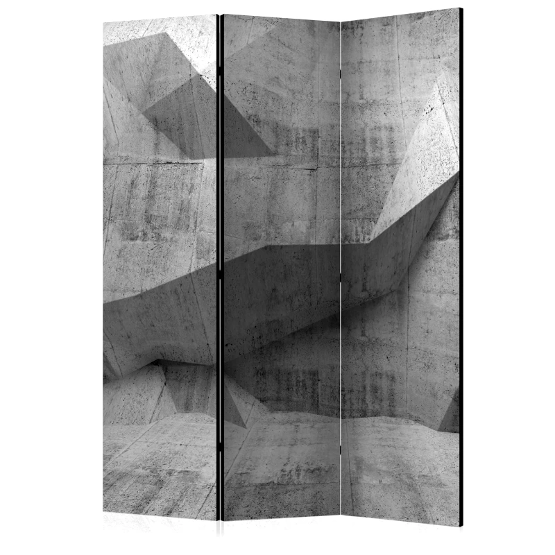 PoliHome Διαχωριστικό με 3 τμήματα - Concrete Geometry [Room Dividers] 135x172