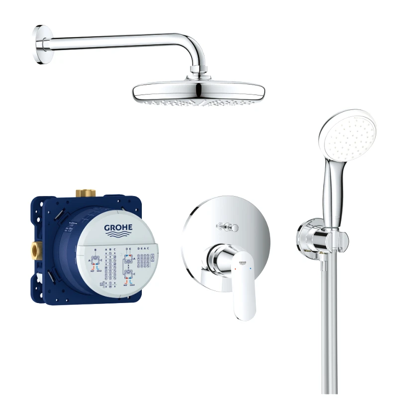 PoliHome Πλήρες σετ εντοιχιζόμενης Grohe Eurosmart Cosmo 2 εξόδων
