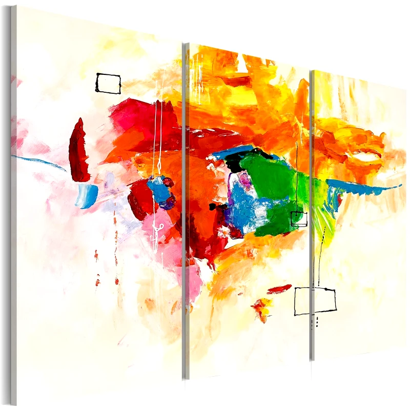 PoliHome Χειροποίητα ζωγραφισμένος πίνακας - The parrot 120x80